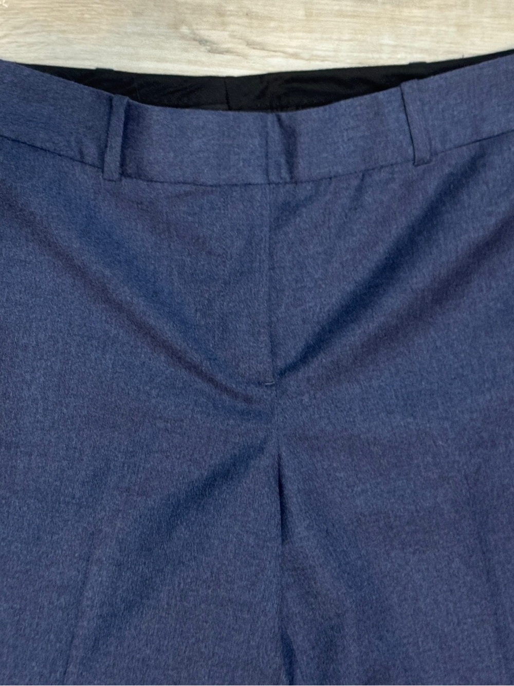 Talbots Navy Wool Straight-Leg Dress Trousers - Picture 2 of 9